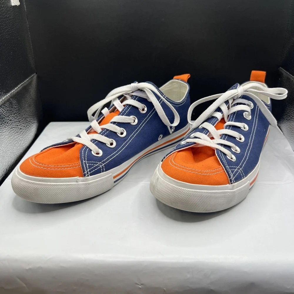 SKICKS Auburn Tigers Low Top Canvas Shoes Sneakers Mens Size 7 Womens Size 9